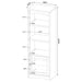 Stott - 3 Shelf Media Tower Furniture Max