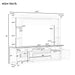 Extra Long TV Stand With 7 Color LED Lights, Adjustable Shelves & Storage Cabinets Hearth and Haven