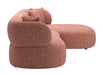 Venezia - Chaise Sectional - Brown Zuo Modern