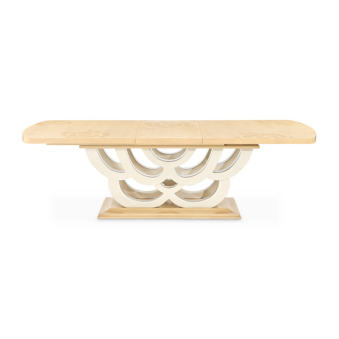 Camellia Field - Rectangular Pedestal Dining Table Michael Amini