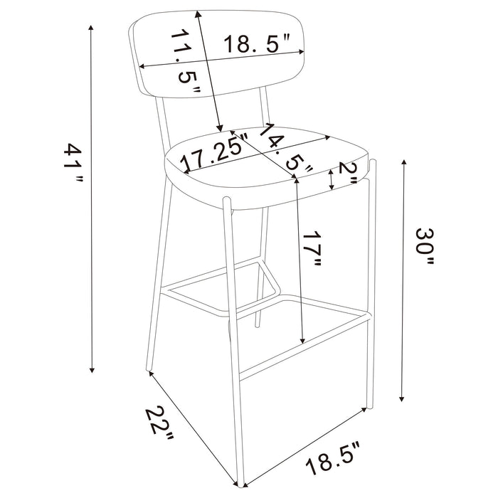 Joy - Stool (Set of 2) Furniture Max