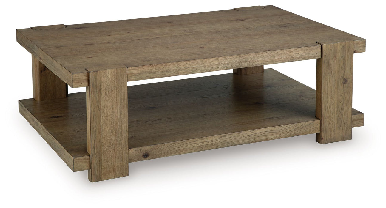 Flangren - Rectangular Cocktail Table - Light Brown Signature Design by Ashley®