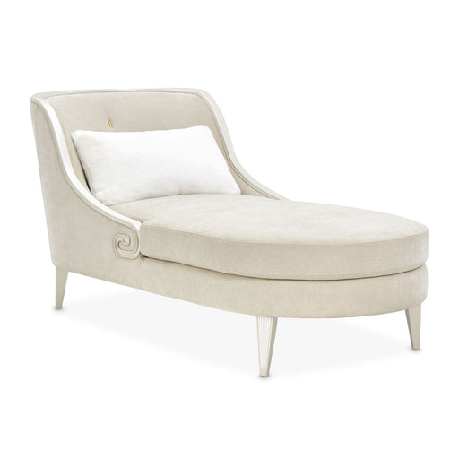 La Marisia - Chenille Chaise - Tranquil / Light Champagne Michael Amini