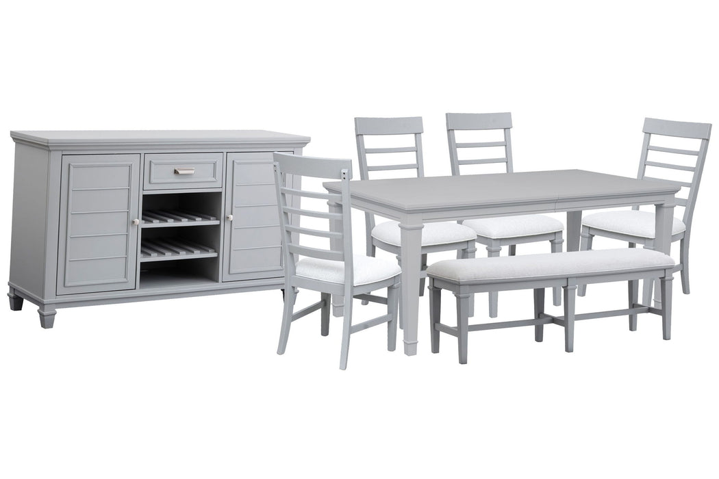 Charleston - Extendable Rectangular Dining Table Set Magnussen Furniture