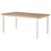 Calloway - Rectangular Dining Table - Brown / White Furniture Max