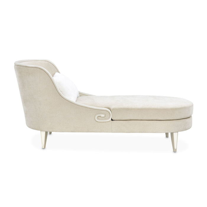 La Marisia - Chenille Chaise - Tranquil / Light Champagne