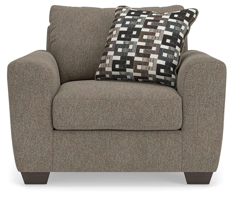 Triston-Peaks - Chair And A Half - Suede Benchcraft®