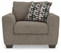 Triston-Peaks - Chair And A Half - Suede Benchcraft®
