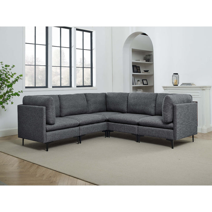 Upholstered Modular Sectional With Tall Legs Home Essentials