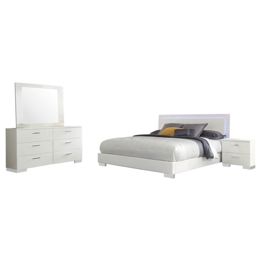 Dulcey - Bedroom Set & LED Lighting Furniture Max