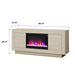 Fireplace TV Stand - Beige Home Essentials