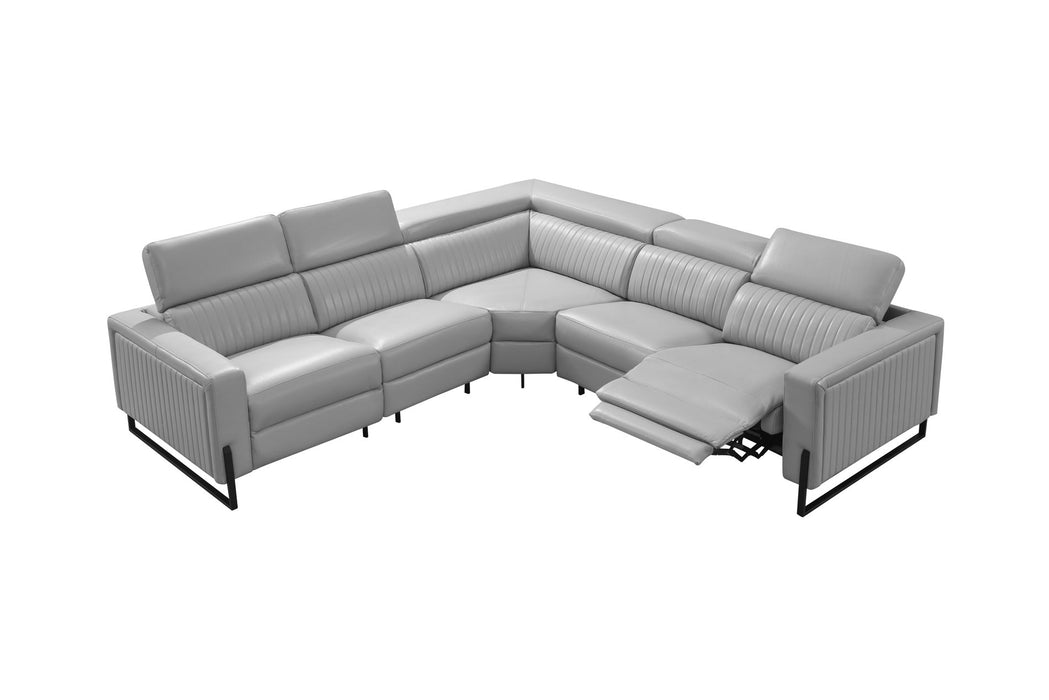 2787 - Sectional With Recliners - Gray Extravaganza Collection