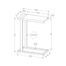 Accent Table, C - Shaped, Contemporary & Modern Stylish Design 8th Street