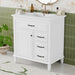 Bathroom Vanity With Sink Top, Flip Drawers, Adjustable Shelf Hearth and Haven