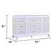 9 Drawer Dresser - White Matrix Furniture Group