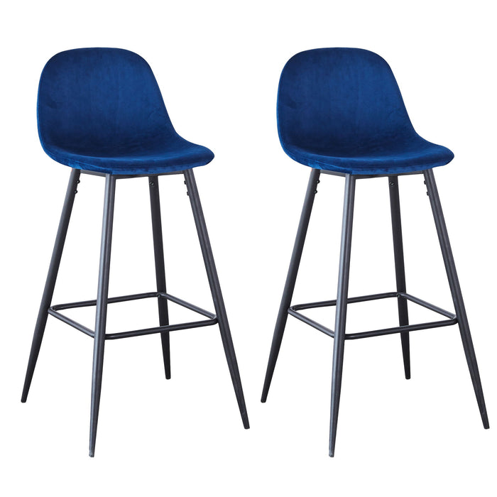 Barstool With Back (Set of 2)