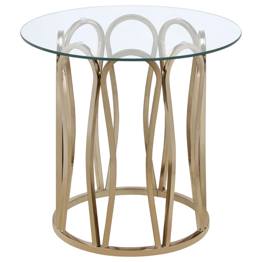 2 Piece Coffee And End Table Set - Chocolate Furniture Max