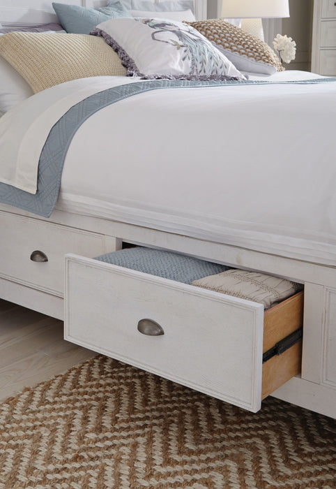 Heron Cove - Complete Panel Bed With Storage Rails Magnussen Furniture