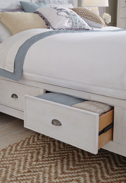 Heron Cove - Complete Panel Bed With Storage Rails Magnussen Furniture