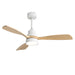 48" Ceiling Fan With Light, Dual Mount (Flush / Downrod), Dimmable LED, Quiet DC Motor, 3 Blades Daily Nest