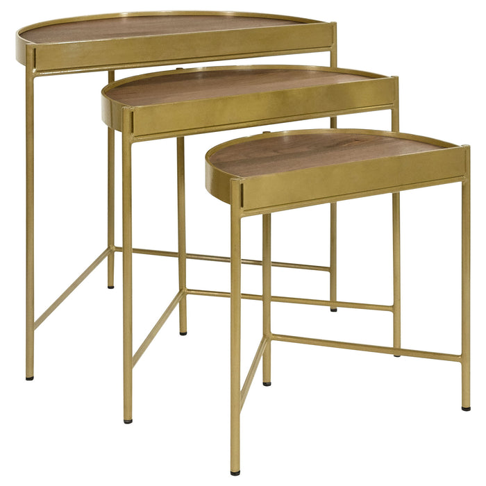 Darlene - 3 Piece Nesting Table Set - Brown Furniture Max
