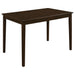 Arvin - 5 Piece Dining Set With Rectangular Table And Bench With Seats - Cappuccino Furniture Max