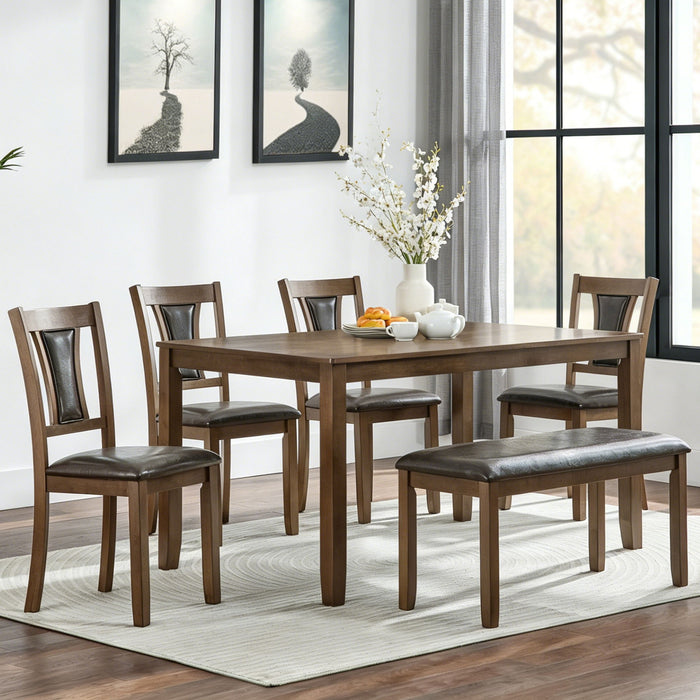 Modern Dining Table Set With Upholstered Chairs Home Essentials