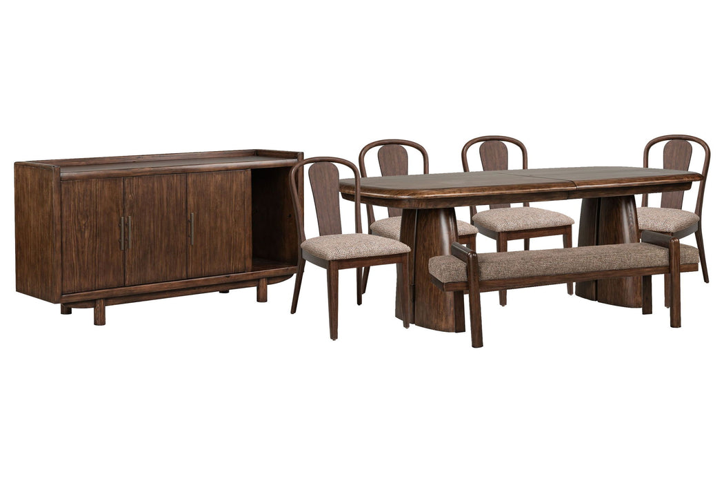 Belville - Extendable Trestle Dining Table Set Magnussen Furniture