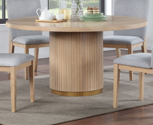 Caspian - Wide Dining Table - Oak Finish Lilola Home