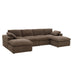 Sectional, Large Arms, Toss Pillows Included Home Essentials