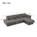 L-Shaped Modular Sofa With Double Layer Cushion Noble House