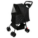 Foldable Pet Stroller For Small Dogs And Cats With Multi Functional Tray Daily Nest