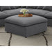 Greeley - Upholstered Square Ottoman With Cushion - Charcoal Furniture Max