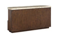 McPherson - Demilune Sofa Table - Burnt Umber Magnussen Furniture