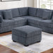 Contemporary L - Sectional Sofa Set With Ottoman And Pillows Home Essentials