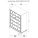 Wedner - 5 Drawer Chest - Oak Furniture Max