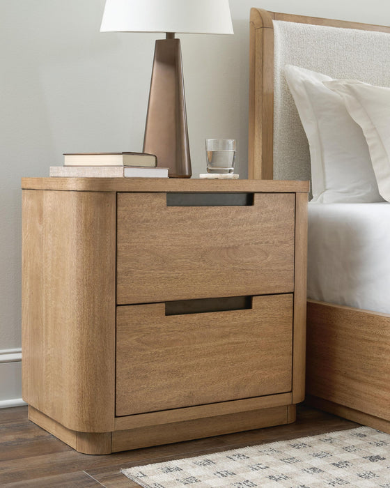 Pamaria - Two Drawer Night Stand - Light Brown Signature Design by Ashley®
