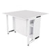 3 In 1 Foldable Side Table With 4 Storage Shelves Home Essentials