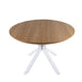 Pedestal Table For Living Room - White / Light Oak Home Essentials
