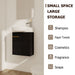 Wall Mounted Bathroom Vanity With Sink And Storage Rack, Soft Close Doors Home Essentials