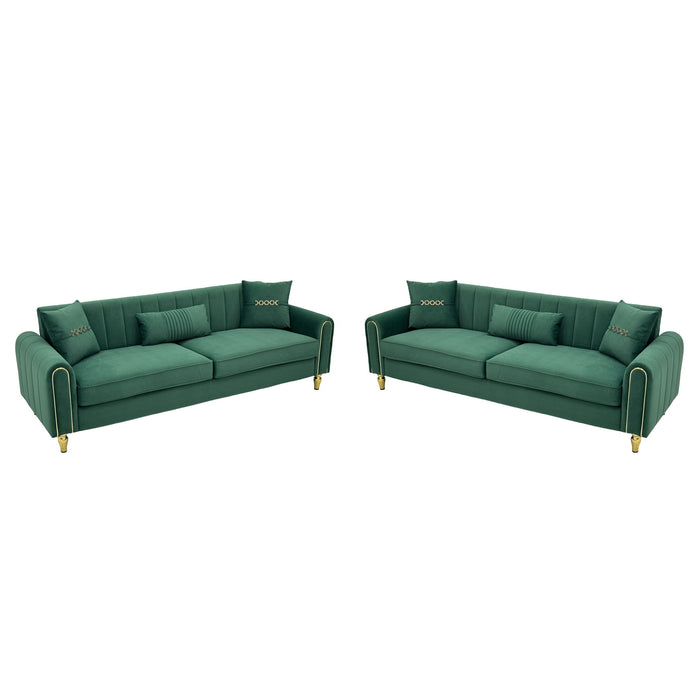 2 Piece Sofa 3 Seater Sofas Set Home Essentials