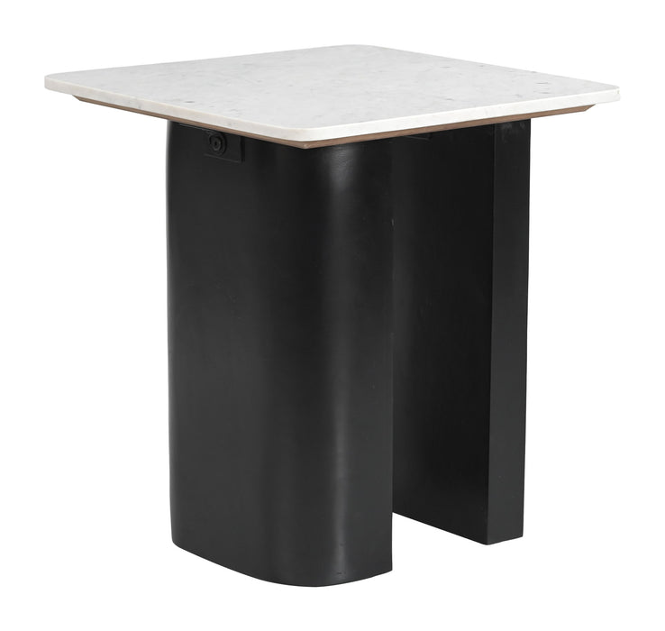 Fiora - Side Table - White / Black Zuo Modern