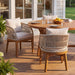Outdoor Dining Chairs With Cushion (Set of 2) Noble House