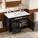 Wall Mounted Bathroom Vanity With 2 Drawers, 1 Tip Out Drawer, 3 Holes Sink Hearth and Haven