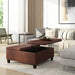 Ellis - Coffee Table Storage Ottoman Contemporary Design Simpli-Home