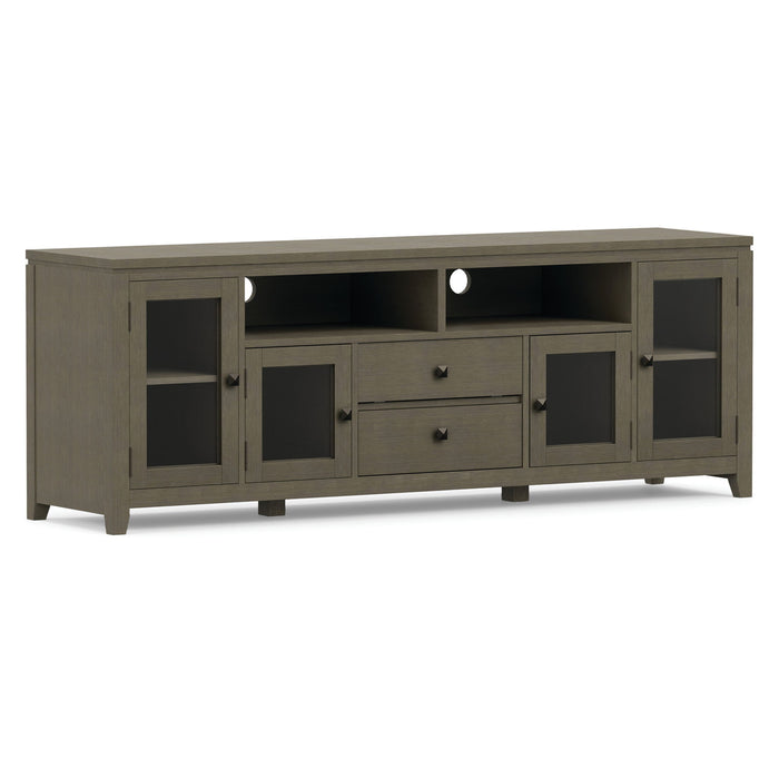 Cosmopolitan - Wide TV Media Stand - Farmhouse Gray Simpli-Home