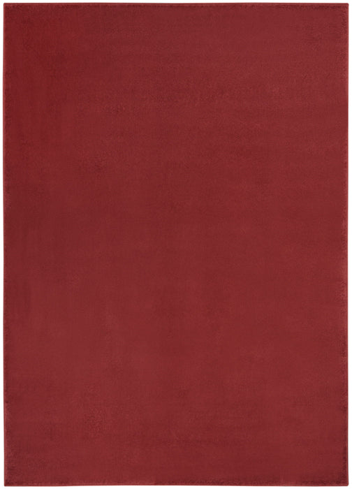 4' X 6' Stain Resistant Indoor / Outdoor Area Rug - Brick Red