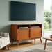 Draper - Handcrafted Mid Century Low TV Media Stand Simpli-Home