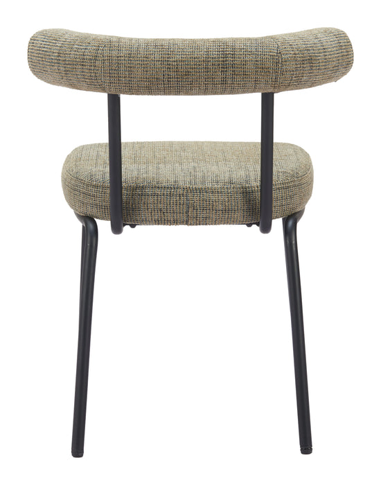 Kede - Dining Chair - Green Tweed