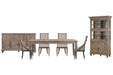 Lancaster - 7 Piece Extendable Rectangular Dining Table Set Magnussen Furniture